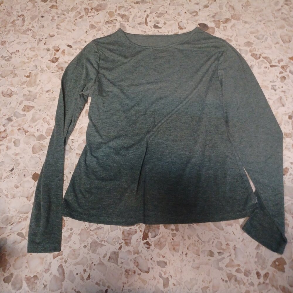 Shein Women's Long Sleeve Tee Large Green